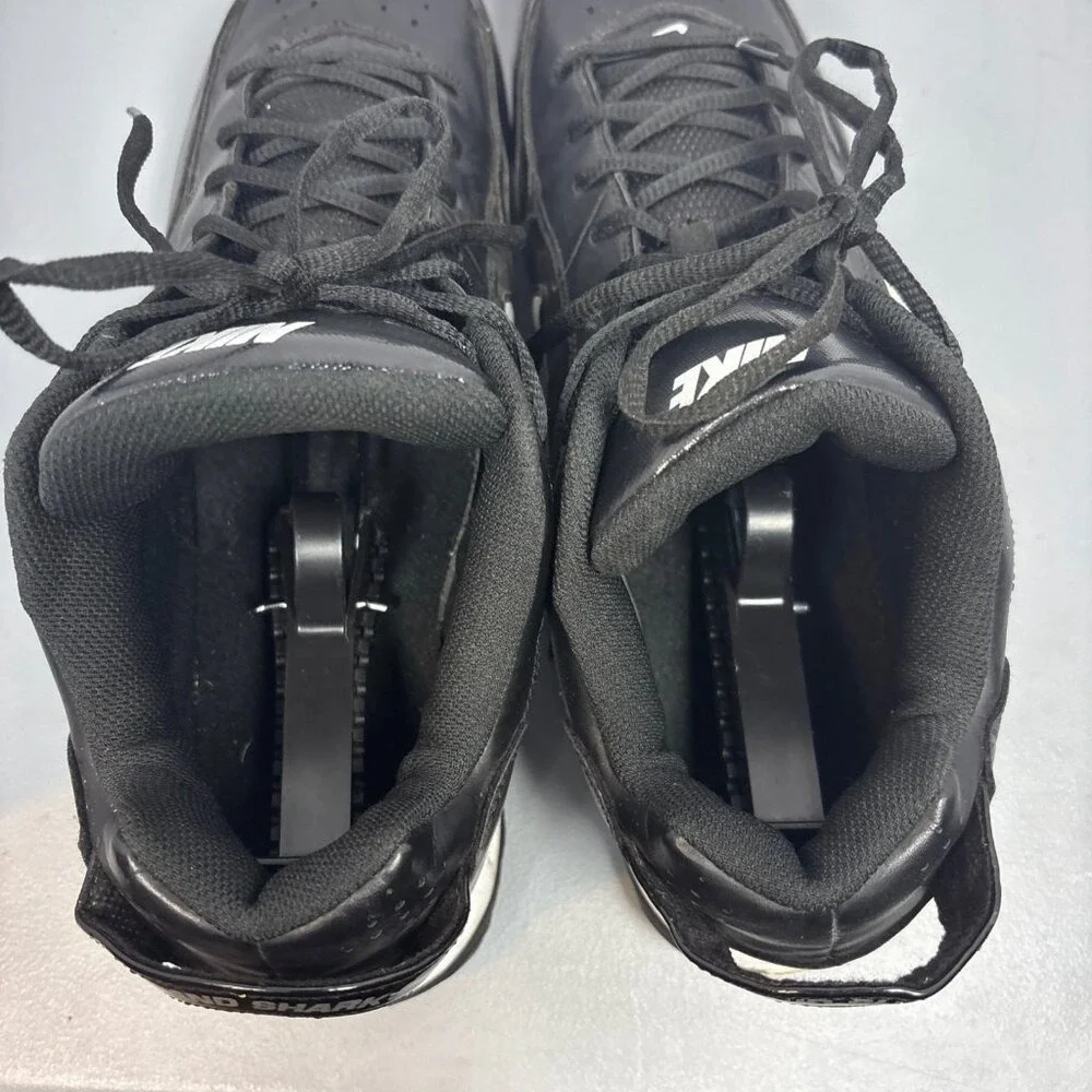 Nike Land Shark Football Cleats Mens 12‎ Black White Good Low Top 316358-011